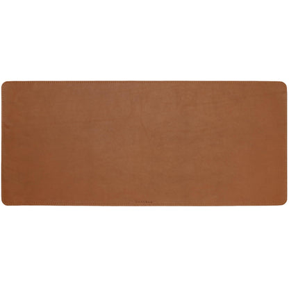 DAREhue Full Grain Genuine Leather Desk Pad – Toffee Tan Brown (L) - Premium Desk Mat with Non-Slip Backing, Thick 3mm, Office Desk Protector for Work & Gaming (Large 27.6 x 11.8 inch)