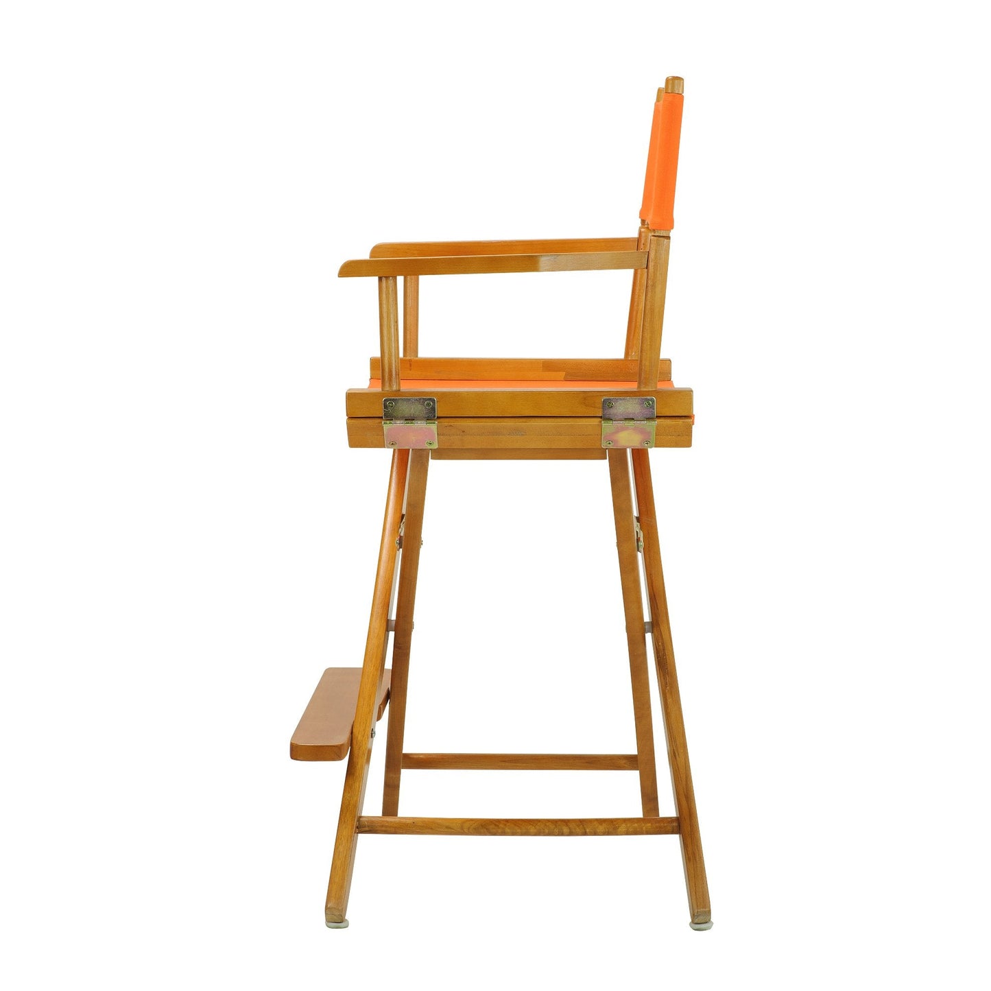 Casual Home 24" Director's Chair Honey Oak Frame-with Tangerine Canvas, Counter Height