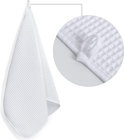 POLYTE 430 GSM Microfiber Lint Free Hand Towel, 16 x 30 in, 4 Pack