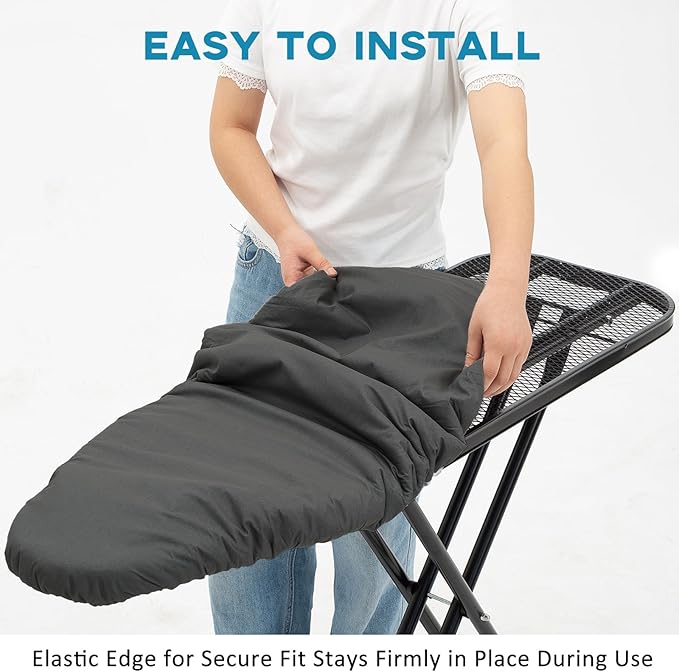 Iron Board Cover with Padding, Extra Thick Heavy Duty Aluminum Coated Ironing