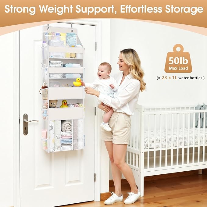 WISELIFE 5-Tier Over the Door Organizer