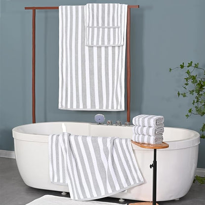 Striped Washcloths for Bathroom