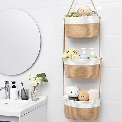 Hanging Basket, 3-Tier Wall Baskets, Over the Door Organizer