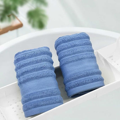 Jacquotha Ribbed Hand Towels for Bathroom, Hotel & Spa Quality Soft Hand Towel