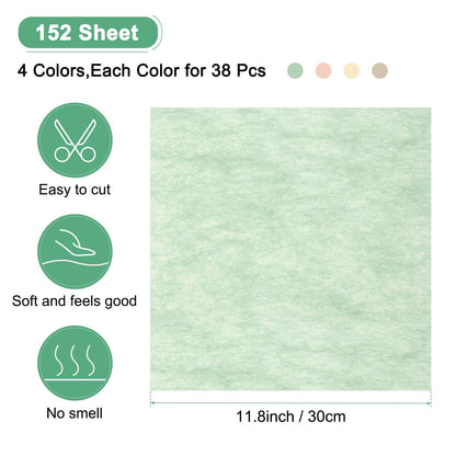 M METERXITY 152 Sheet Korean Cotton Wrapping Flower Paper - Floral Wrapping Paper Waterproof Bouquet Wrapping Paper Apply to Gift Packaging(11.8x11.8inches, Beige+Nude+Pink+Green)