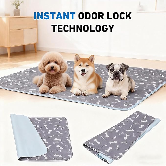 Puppy Pads with Pheromones,Washable Puppy Pee Pads for Dogs,Reusable Puppy Pads Washable for Dogs & Cats, Washable,Durable Leak-Proof & Anti-Slip Pet Training Pads for Home & Trave(Brown Puppy, S)