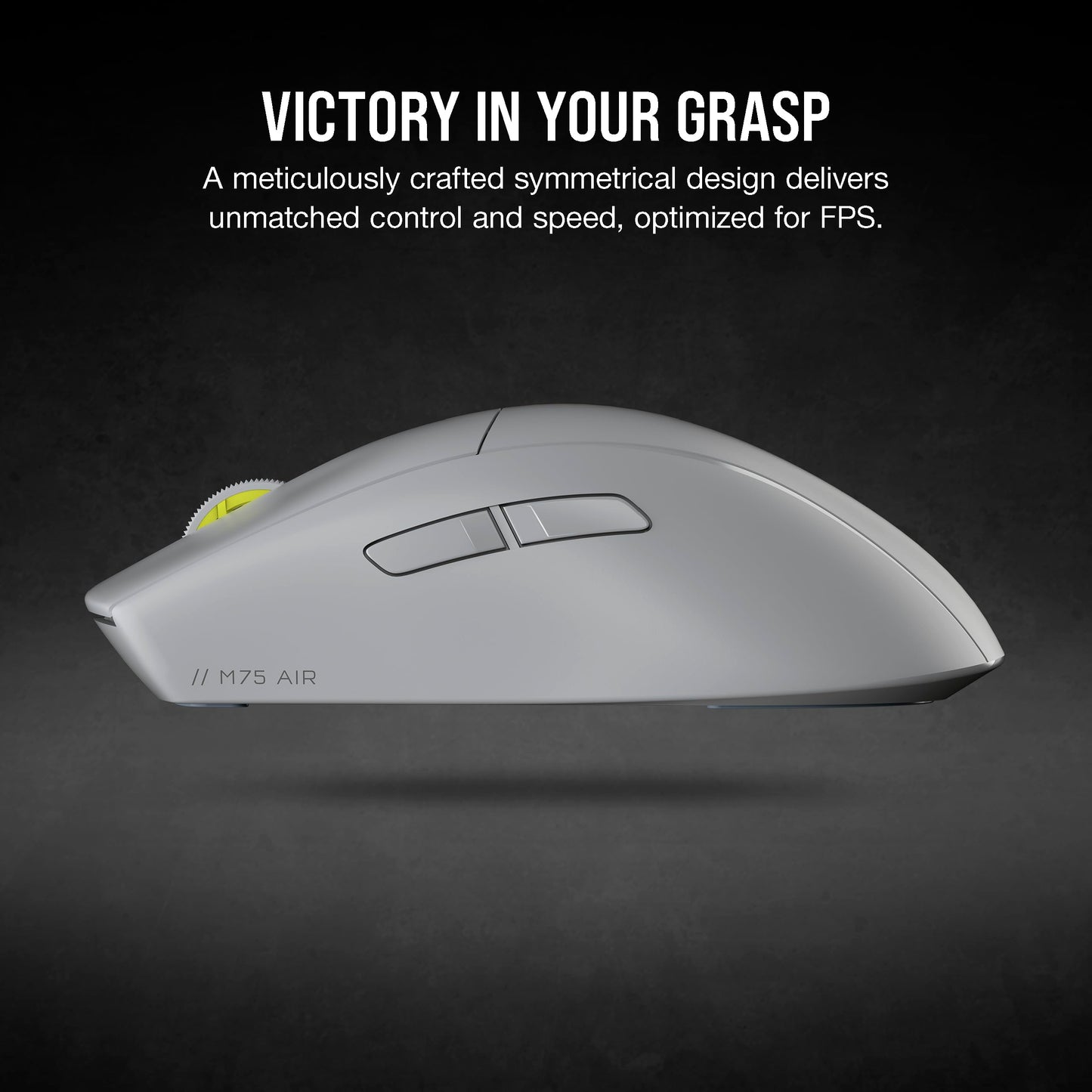 Corsair M75 AIR Wireless Ultra Lightweight Gaming Mouse – 2.4GHz & Bluetooth – 26,000 DPI – Up to 100hrs Battery – iCUE Compatible – Black