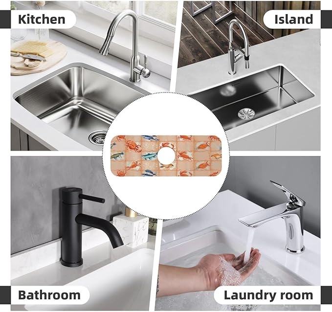 On The Cape Coastal Summer Kitchen sink faucet pad, strong water absorption