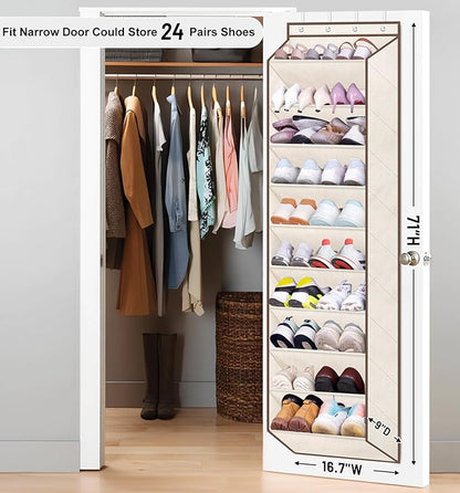 SLEEPING LAMB Shoe Rack for Door, Kids Door Shoe Organizer for Closet hanger