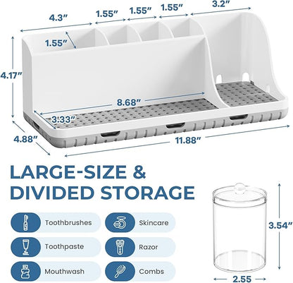 Bathroom Counter Organizers and Storage, Toothbrush Holders