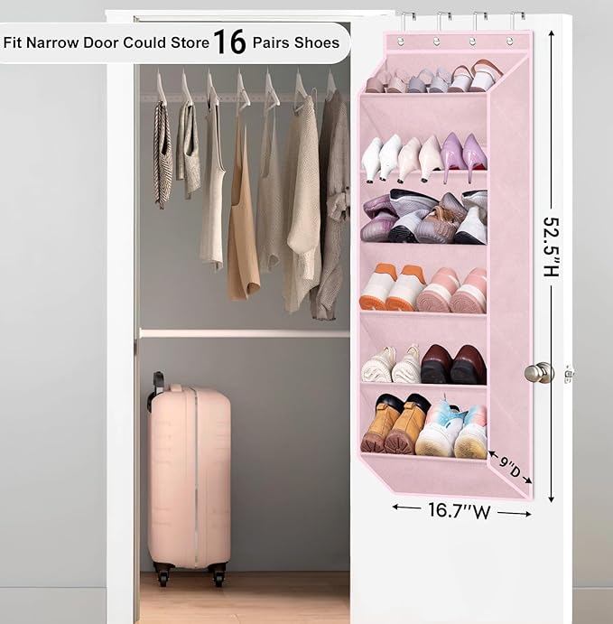 SLEEPING LAMB Over The Door Shoe Rack