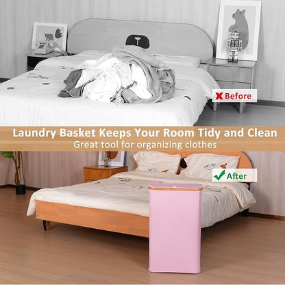 65L Slim Laundry Hamper, Narrow Laundry Basket