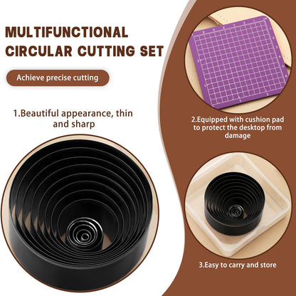 24 Pcs Leather Circle Dies Cutter Tool Set, Hole Punch Tools with 1-15mm 20 25 30 35 40 45 50 55 60 mm Hole Punch, High Carbon Steel Round Craft Punching Tools Kit for DIY Leather Crafts