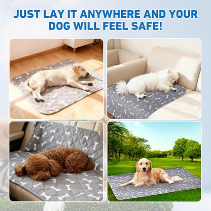 Puppy Pads with Pheromones,Washable Puppy Pee Pads for Dogs,Reusable Puppy Pads Washable for Dogs & Cats, Washable,Durable Leak-Proof & Anti-Slip Pet Training Pads for Home & Trave(Brown-1+Brown-2, S)