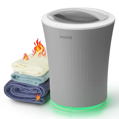 Lagute iSnug Towel Warmer for Bathroom, with 3-Level Timer, Warning Alarm & RGB Light, Auto Shut-Off, 5.3 Gal Heating Bucket for Bathrobe, Blanket, Ideal for Gifts
