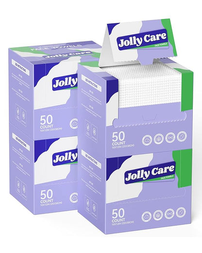 Disposable Face Towels, Soft Makeup Remover Dry Wipes, Thick Facial Tissue