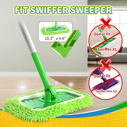 Reusable 100% Coral Fleece Mop Pads Compatible