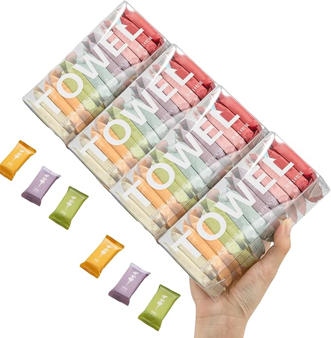 Disposable Compressed Towels, Portable Compressed Towel Tablets, Thicker Super