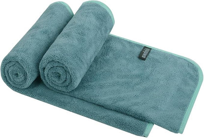 KinHwa Microfiber Hand Towels for Bathroom Soft and Absorbent Face Towels Grey