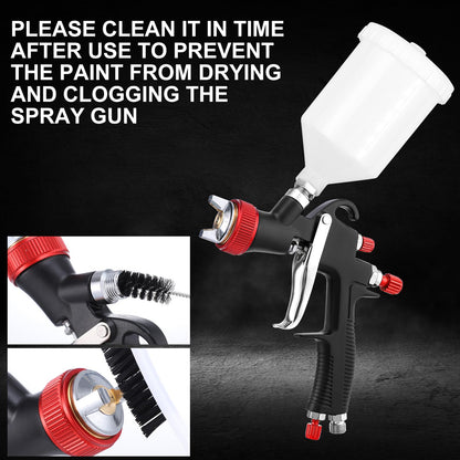 Gyfent R500 LVLP Air Spray Gun Premium Kit, Automotive Paint Spray Gun with 1.3/1.5/1.7/2mm Nozzles & 18 Pcs Paint Sprayer Accessories for Car Automotive Furniture House Painting
