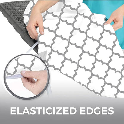 HOME GENIE Ironing Board Cover, Extra Thick Padding, Scorch Resistant Silicone