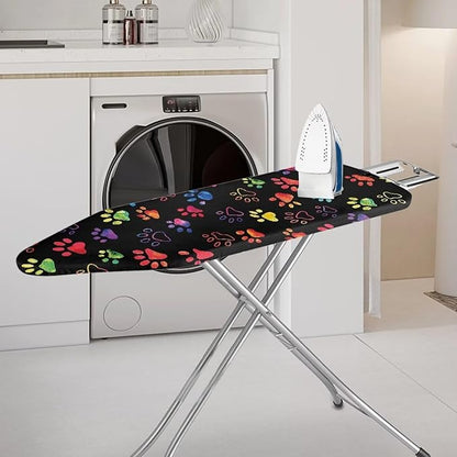 Sprowallow Colorful Paw Print Standard Size Iron Board Cover Elastic Edge