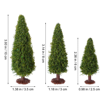 Christmas Tree Christmas Tiny Trees Desktop Decor Party Home Office Decorations 15 Pcs