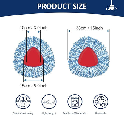 2 Pack Mop Head Replacement Compatiable