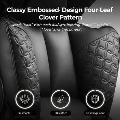 COMHOMA Big and Tall Office Chair Heavy Duty Wide Ergonomic Gaming Chair with Deluxe Embossing Designed Leather with Foot Rest,150°Reclining Adjustable Armrests Pocket Spring Back Support and Pillow