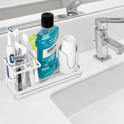 Toothbrush Holders for Bathrooms, Carbon Steel Tooth Brushing Holder Electric