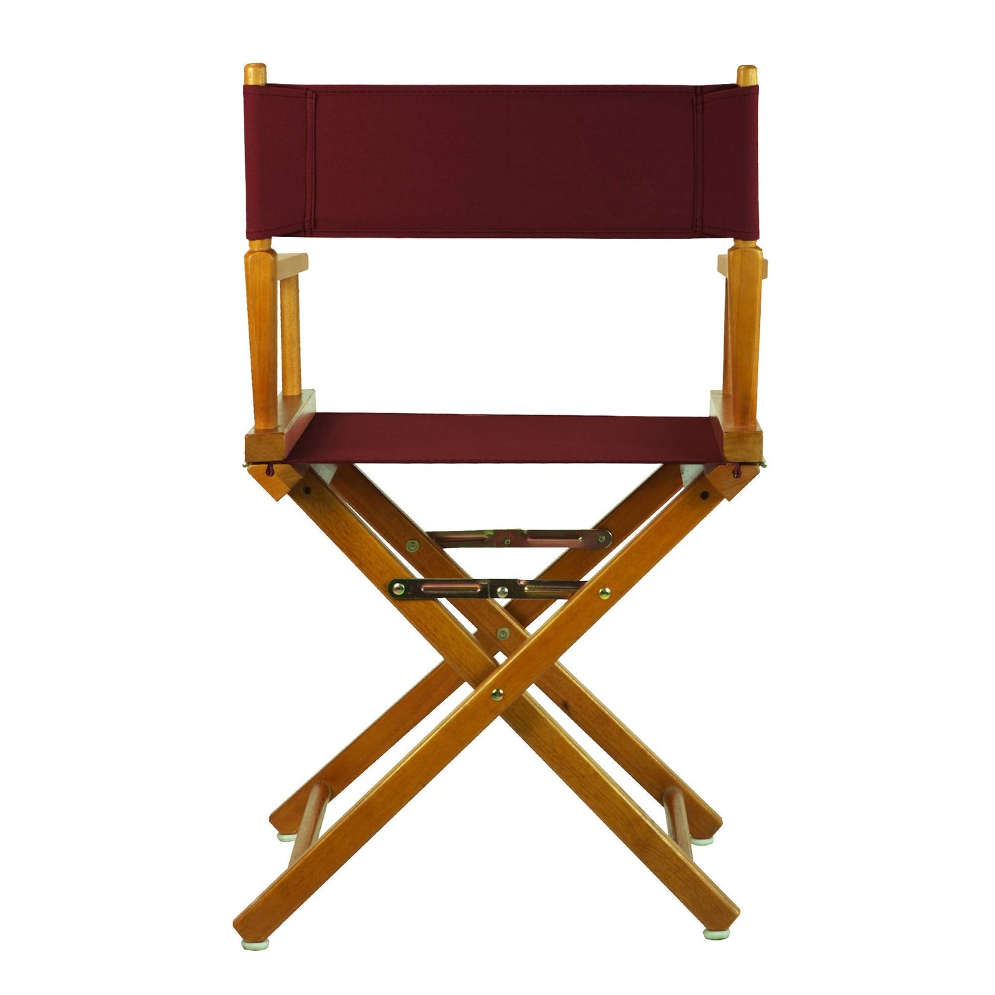 Casual Home 18" Director's Chair Honey Oak Frame with Burgundy Canvas