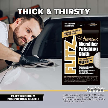 Flitz Premium Microfiber Polishing Cloth