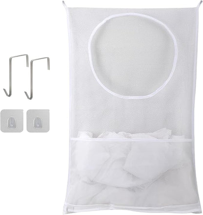 Hanging Laundry Hamper, Over The Door Laundry Hamper, Mesh Hanging Laundry Bag