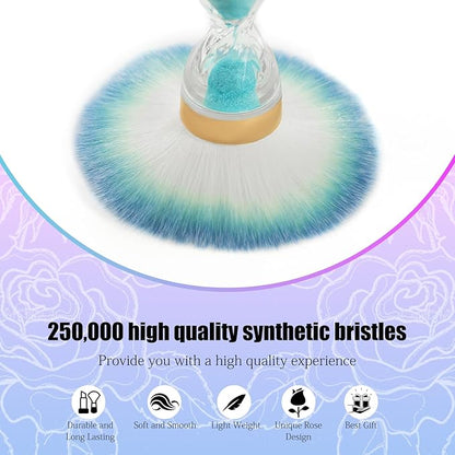 Nail Dust Brush for Acrylic Nails, Soft Brush Nail Art Dust Powder Remover