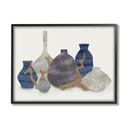 Stupell Industries Ornate Vase Still Life Leaning Driftwood Branches Framed Wall Art, Design By Ziwei Li