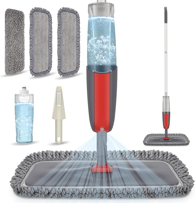 Spray Mops for Hardwood Floors Cleaning: MEXERRIS Falt Mop