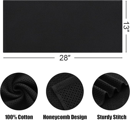 Kitinjoy 100% Cotton Waffle Weave Kitchen Hand Towels