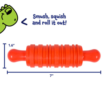 READY 2 LEARN Paint and Dough Texture Rollers | Set of 4 | Patterned Rolling Pins for Kids | Play Dough Accessories and Art Tools