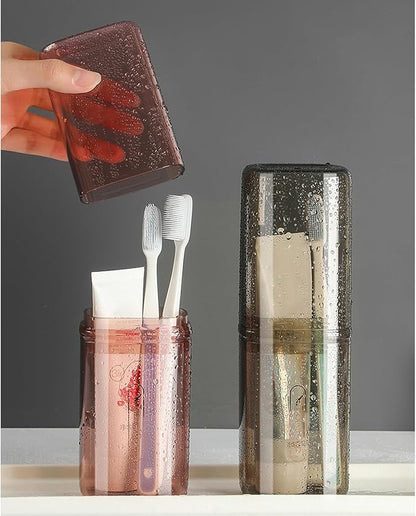2Pcs Toothbrush Cup Toothbrush Travel Case, Travel Toothbrush Holder Case