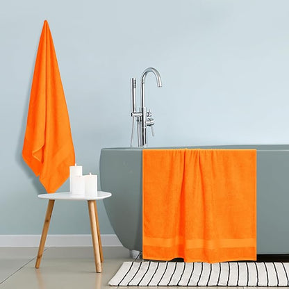 GLAMBURG Premium Cotton Oversized 2 Pack Bath Sheet 35x70-100% Pure Cotton