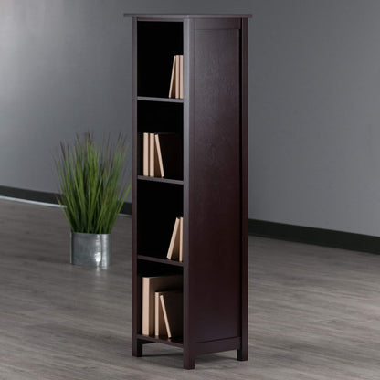 Winsome Wood Milan Storage/Organization, Tall, Antique Walnut