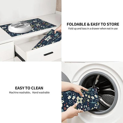 2Pcs Dish Drying Mats Faucet Mats Sets Large Size Coffee Mats Sink Faucet Mat