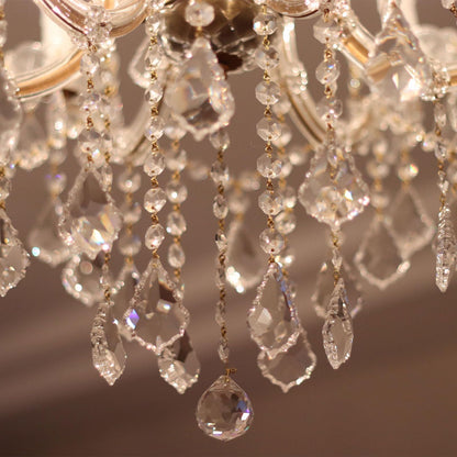 uxcell 5 Pcs Acrylic Crystal Garland Strands, Clear Crystal Beads Strands Chandelier Crystals Replacement Bead String Hanging for Wedding Decor, DIY Craft Jewelry (0.6m/1.97ft)