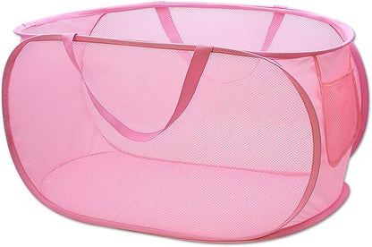 Sturdy Mesh Laundry Hamper Basket Bag, Pop up Basket