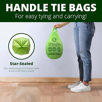Simply Bio 3 Gallon Compostable Trash Bags Liners