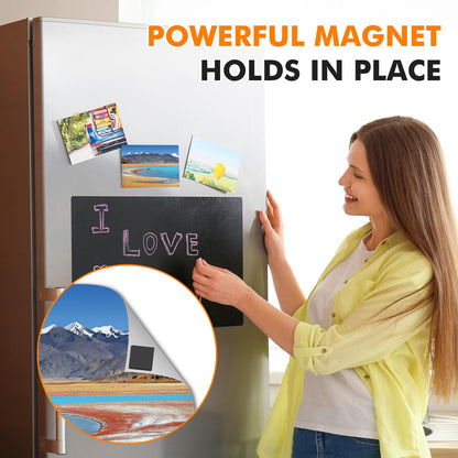 Aertiavty Round Magnets with Adhesive Backing, 120 Pcs 2" Fridge Magnets, Adhesive Magnet Dots, 80 Mil Sticky Magnets for Whiteboard, Refrigerator, Crafts, Easy Peel and Stick