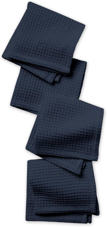 Encasa XO' Waffle Weave Face & Hand Towels – 12"x12", Kitchen & Travel – Small