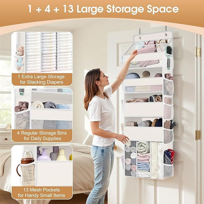 WISELIFE 5-Tier Over the Door Organizer