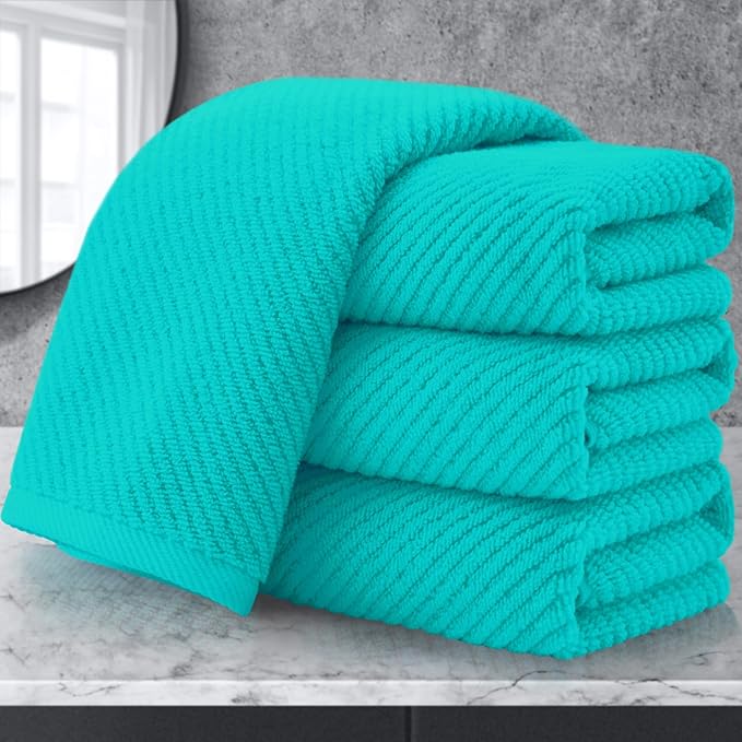 VOOVA & MOVAS Bathroom Hand Towels Set of 4, Large 18"x28"