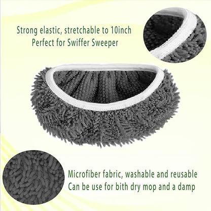 Reusable Microfiber Mop Pads Washable Wet Pads Compatible